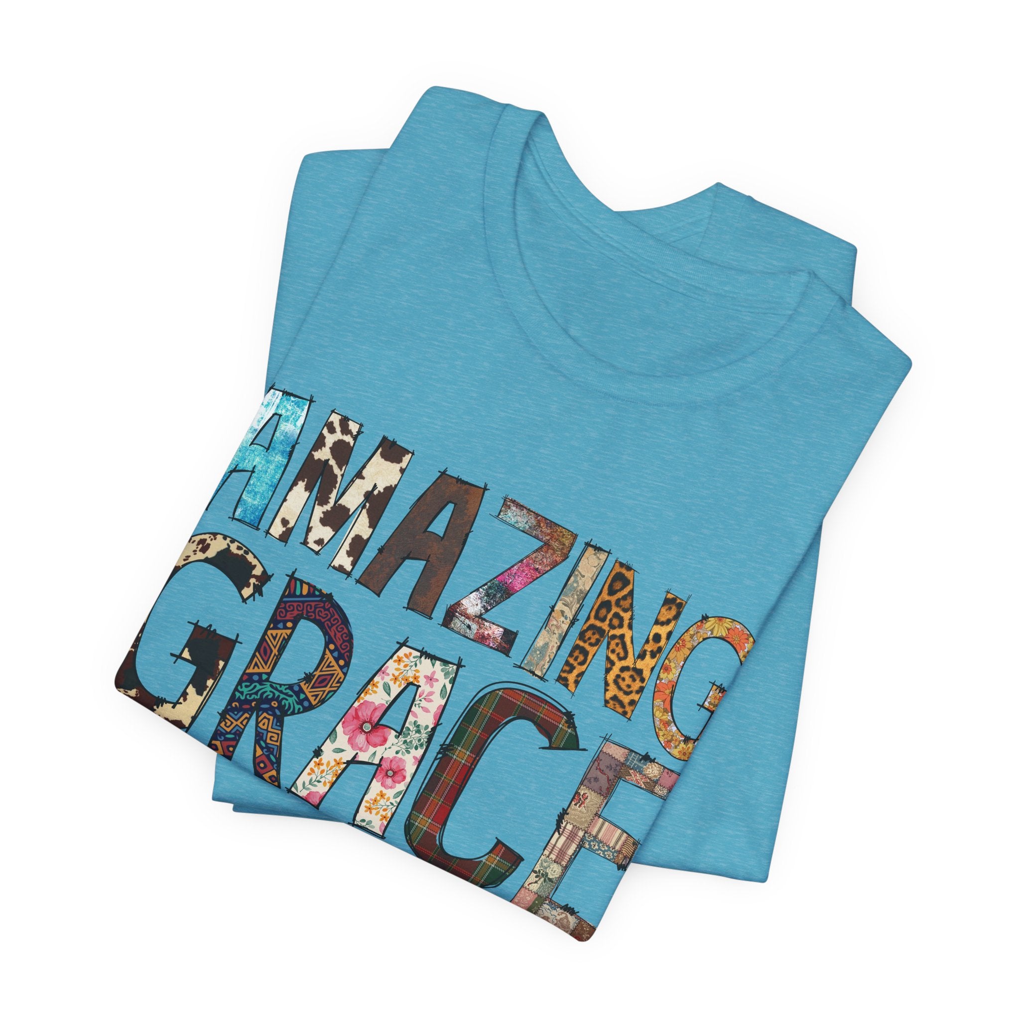 Amazing Grace Floral T‑Shirt — "Amazing Grace, how sweet the sound" Christian Tee