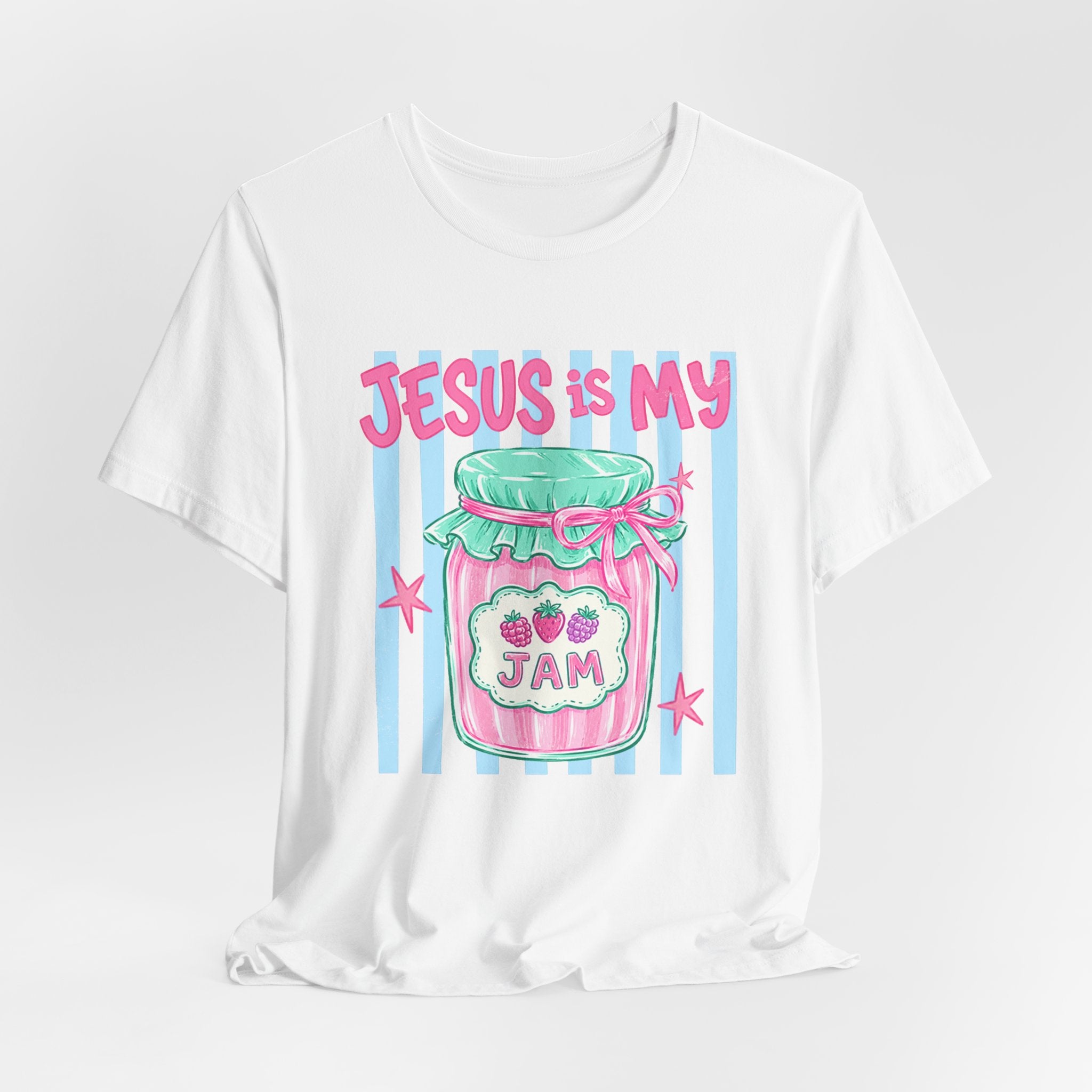 Jesus Is My Jam T-Shirt — Cute Pastel Christian Faith Tee