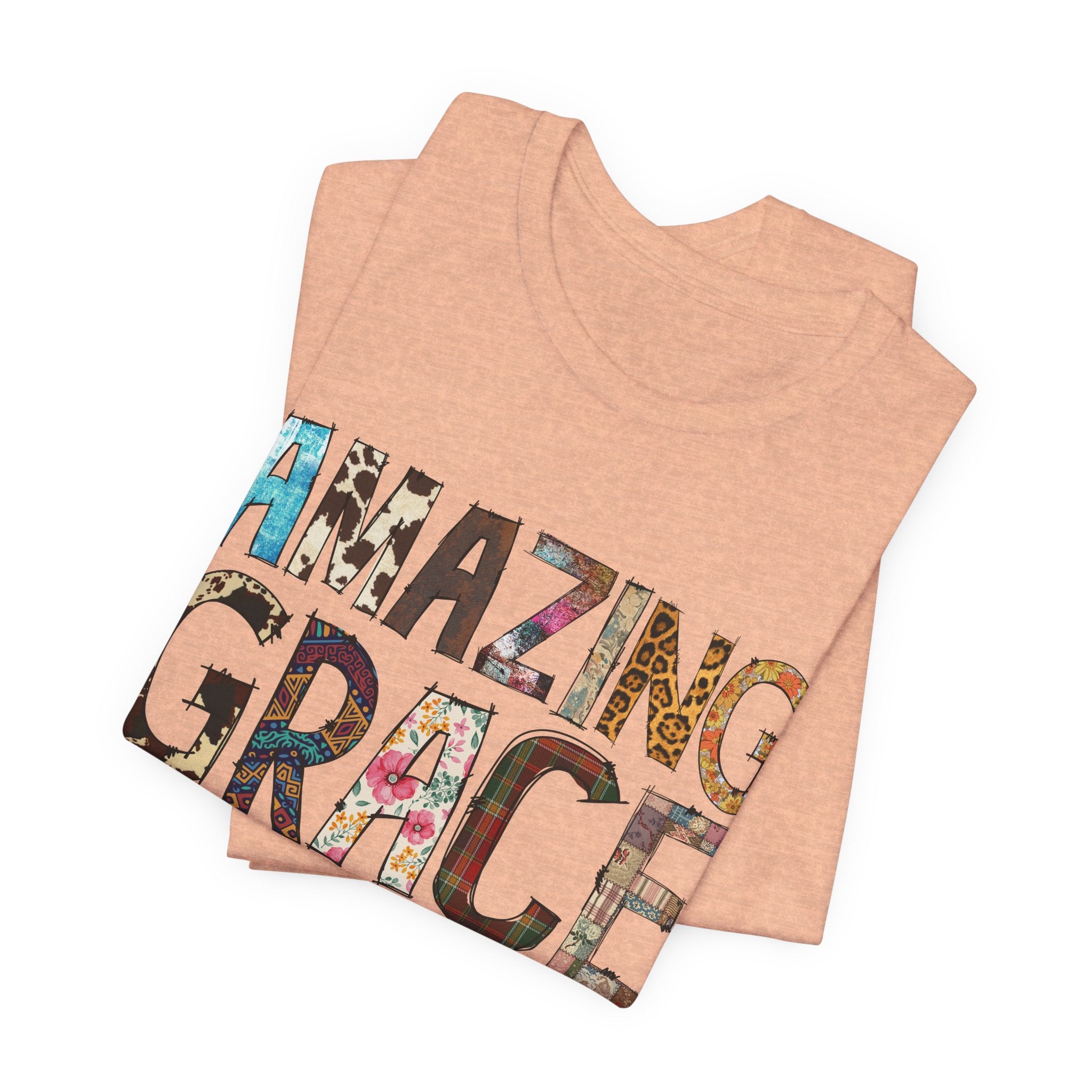 Amazing Grace Floral T‑Shirt — "Amazing Grace, how sweet the sound" Christian Tee