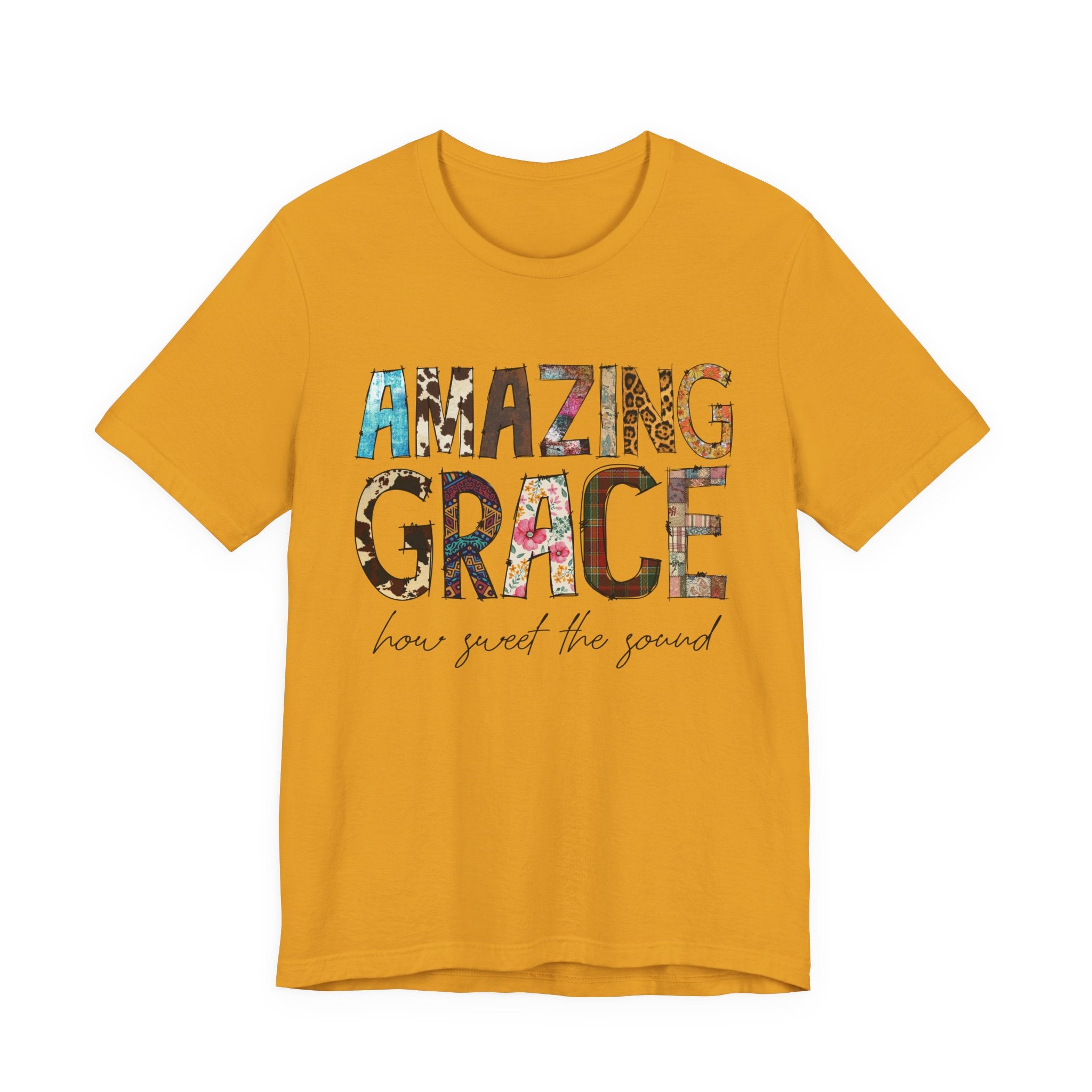 Amazing Grace Floral T‑Shirt — "Amazing Grace, how sweet the sound" Christian Tee