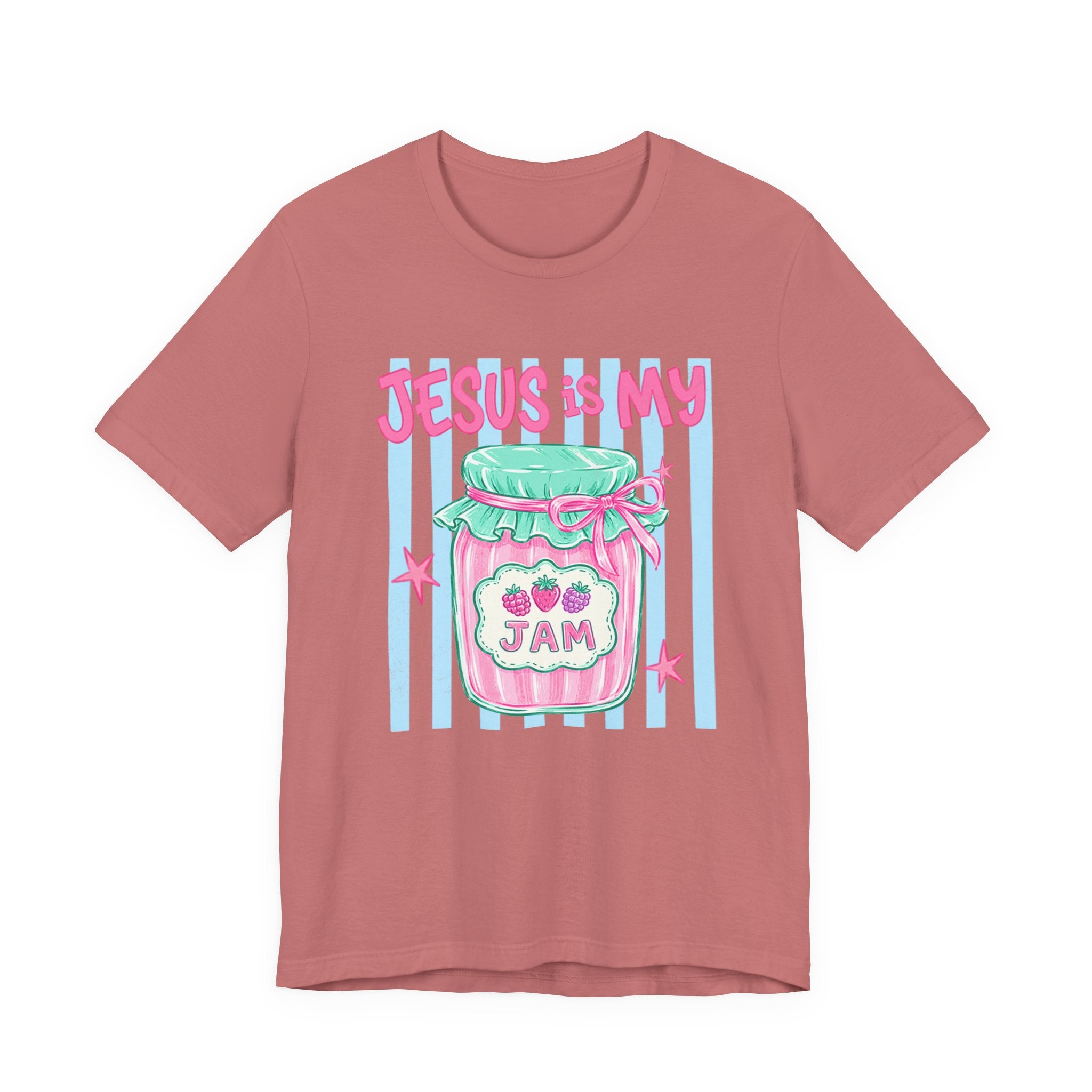 Jesus Is My Jam T-Shirt — Cute Pastel Christian Faith Tee