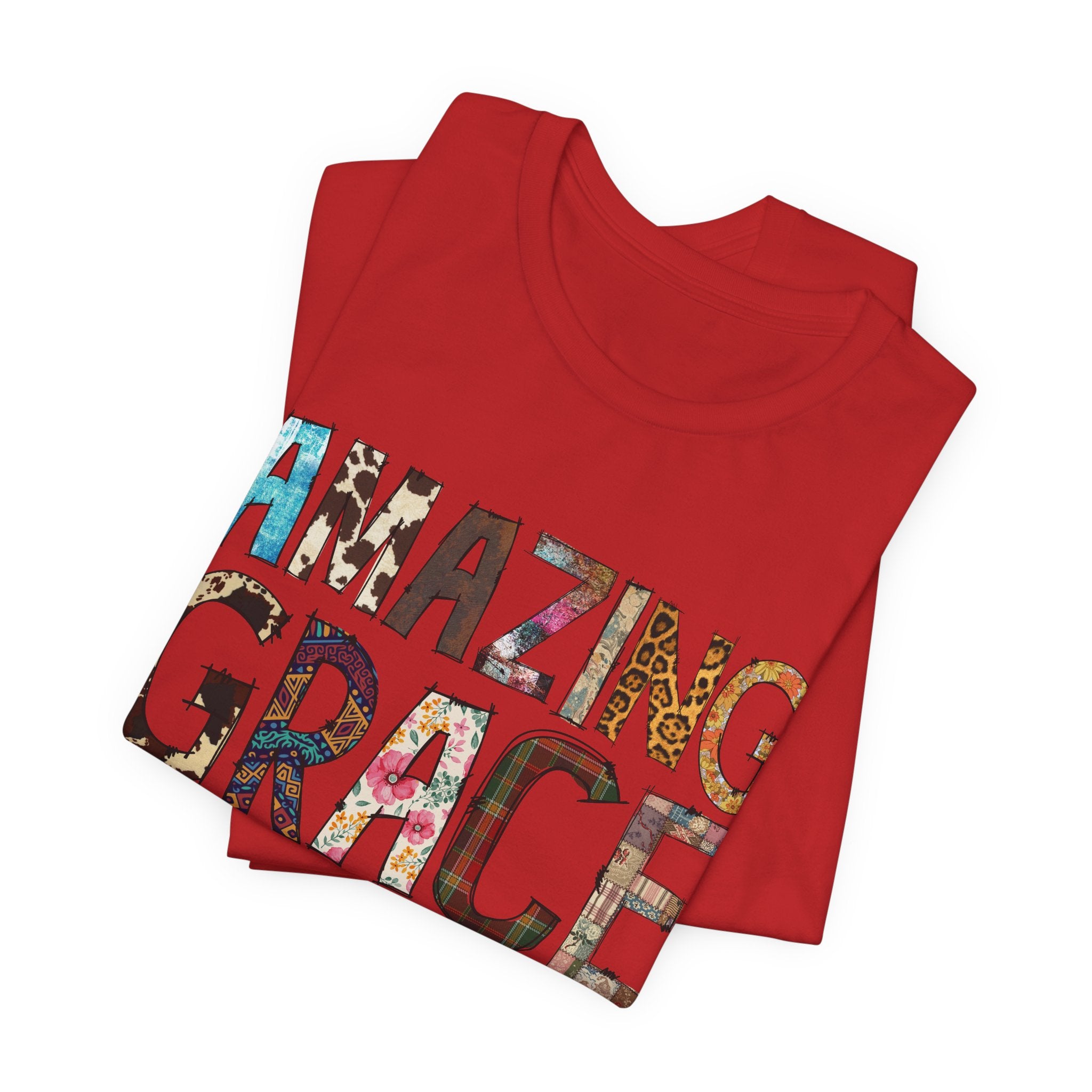 Amazing Grace Floral T‑Shirt — "Amazing Grace, how sweet the sound" Christian Tee