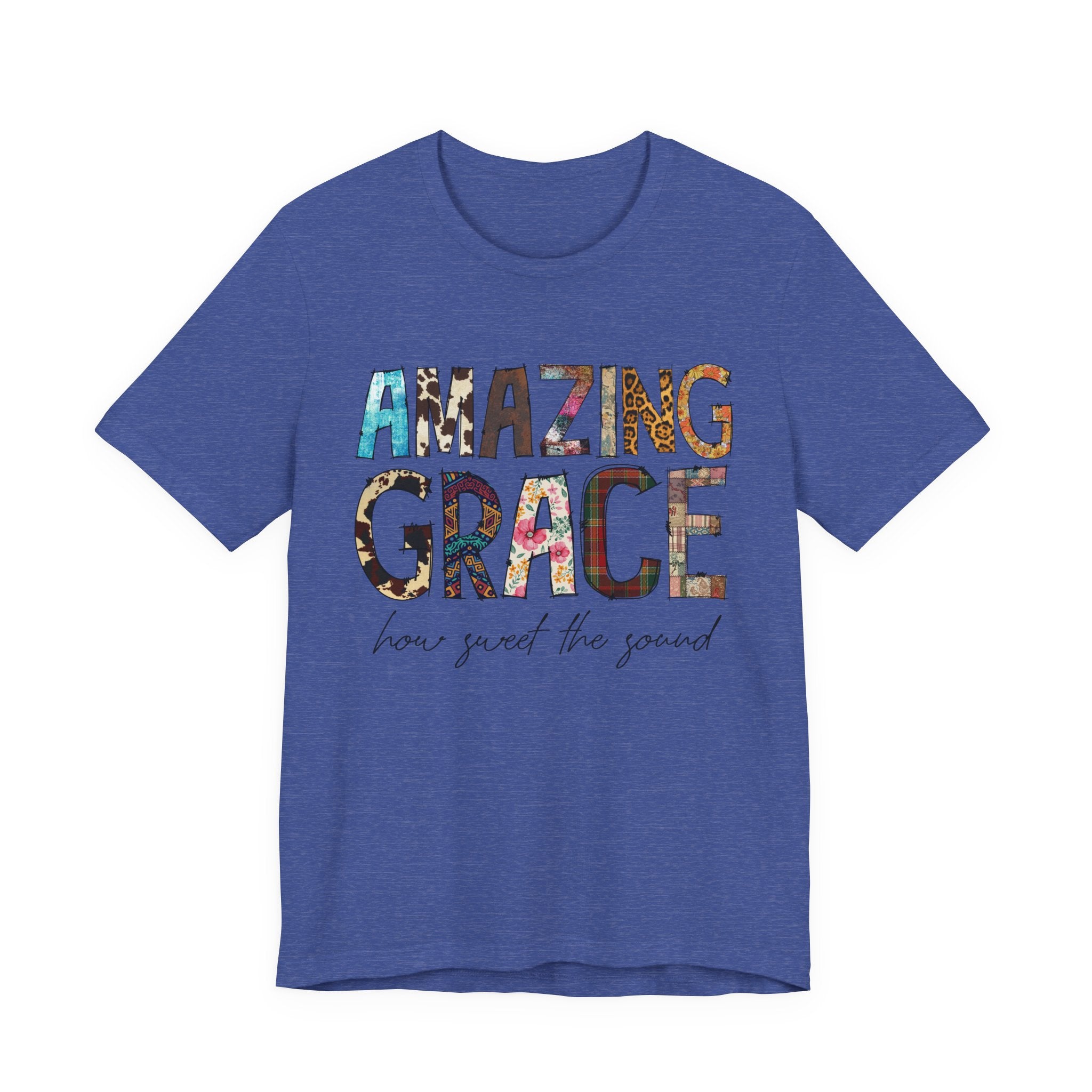 Amazing Grace Floral T‑Shirt — "Amazing Grace, how sweet the sound" Christian Tee