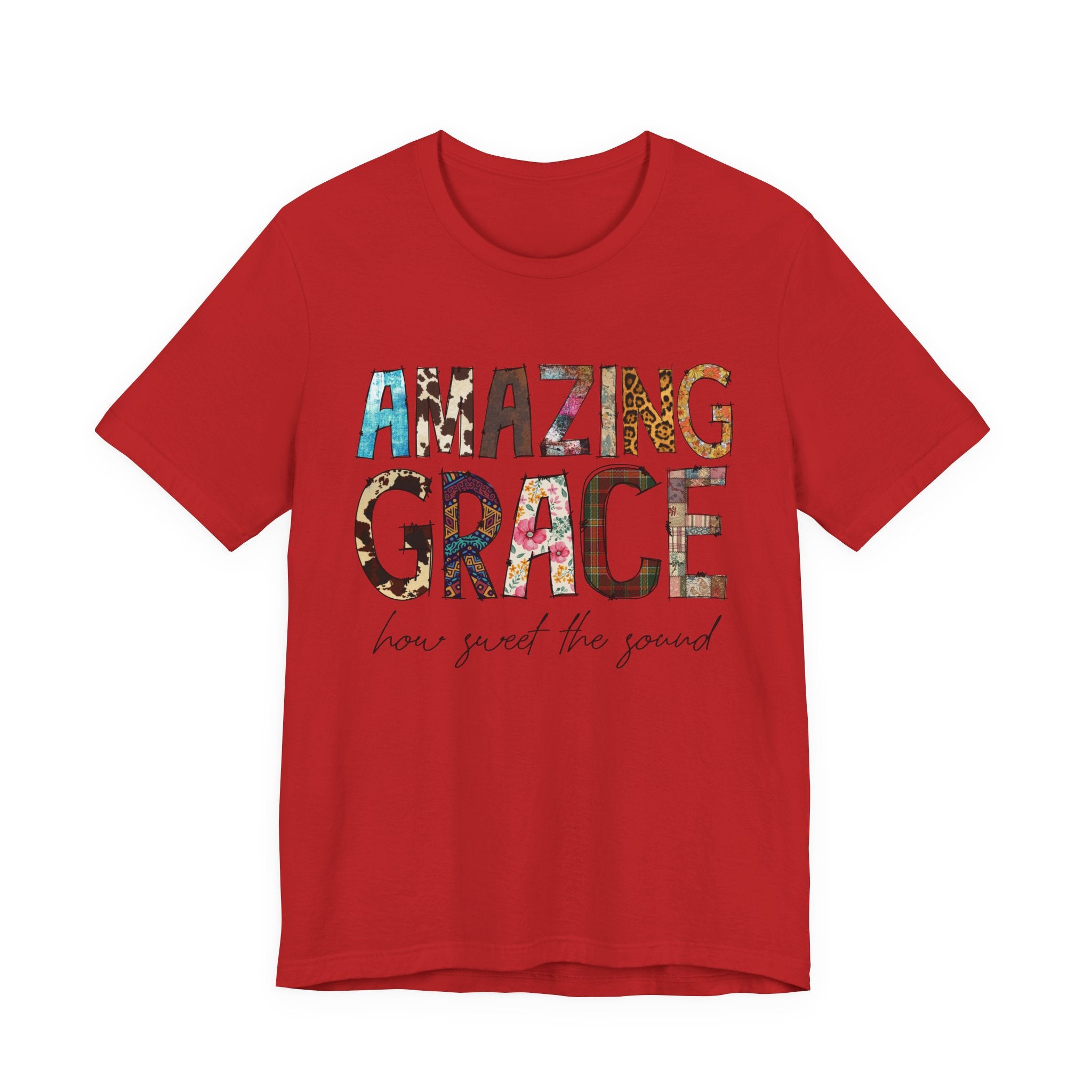 Amazing Grace Floral T‑Shirt — "Amazing Grace, how sweet the sound" Christian Tee