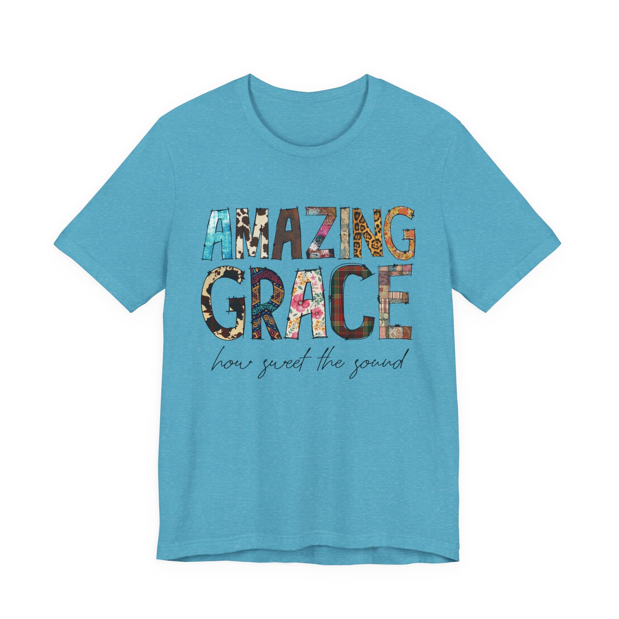 Amazing Grace Floral T‑Shirt — "Amazing Grace, how sweet the sound" Christian Tee