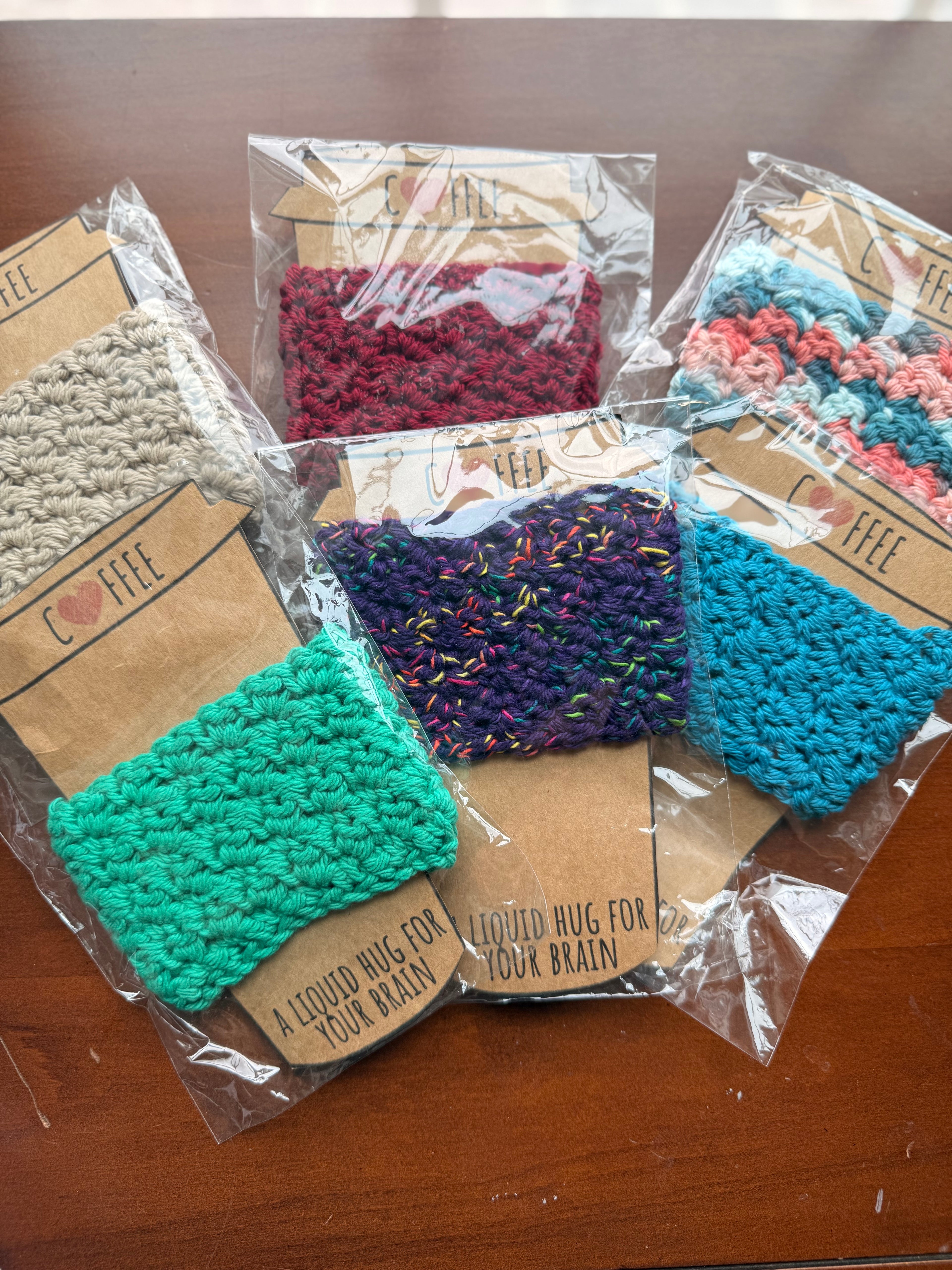 Handmade Crochet Coffee Cup Cozy