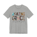 Amazing Grace Floral T‑Shirt — "Amazing Grace, how sweet the sound" Christian Tee