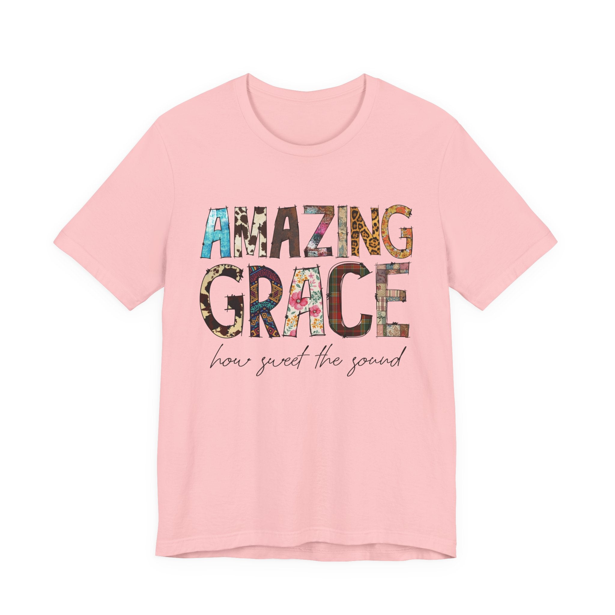 Amazing Grace Floral T‑Shirt — "Amazing Grace, how sweet the sound" Christian Tee