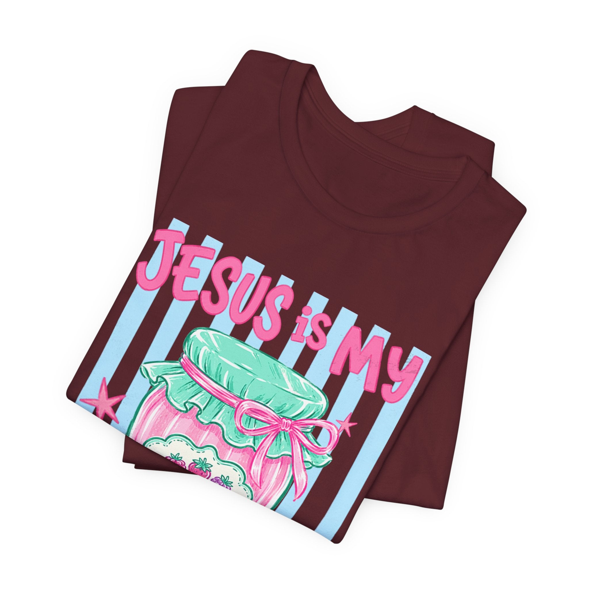 Jesus Is My Jam T-Shirt — Cute Pastel Christian Faith Tee