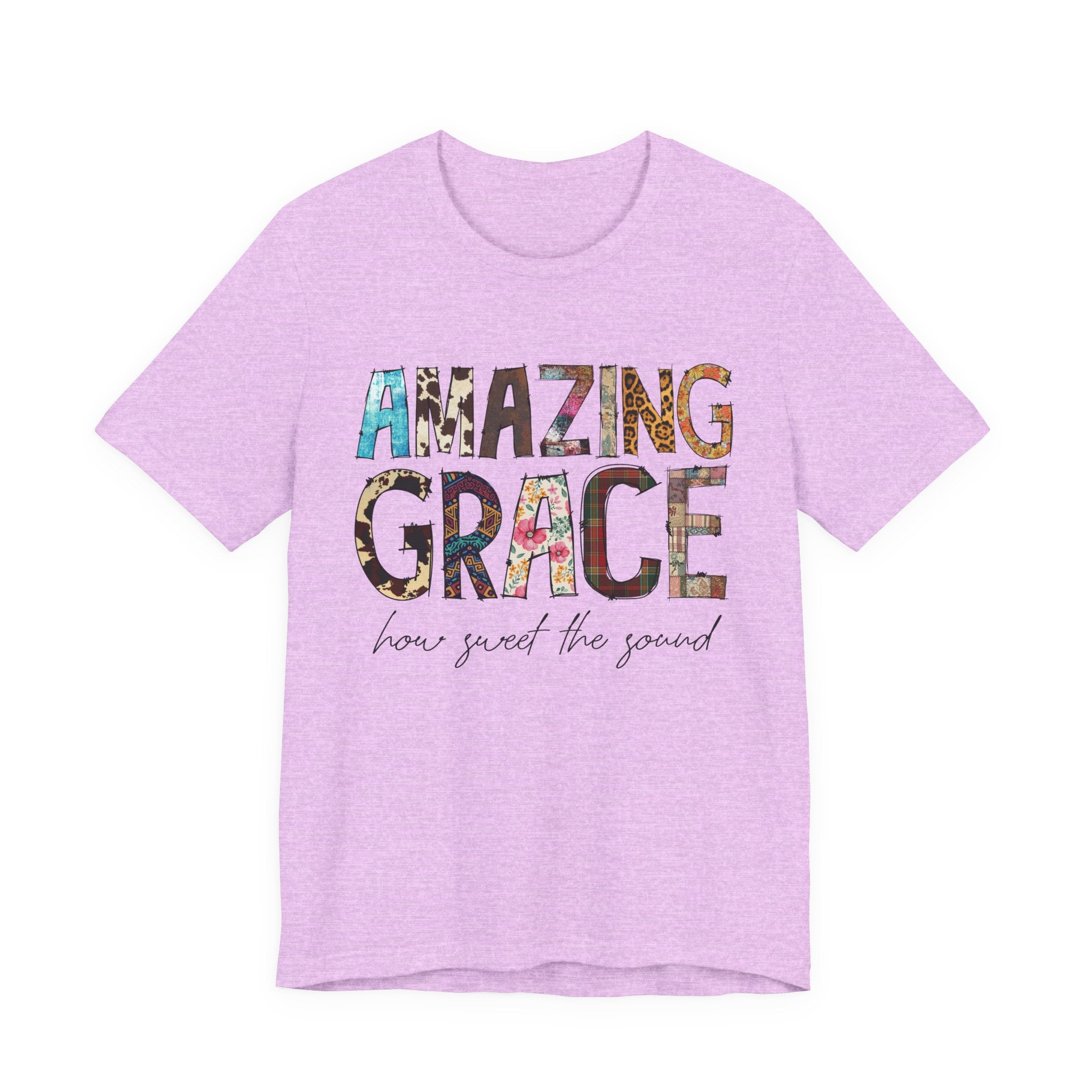 Amazing Grace Floral T‑Shirt — "Amazing Grace, how sweet the sound" Christian Tee