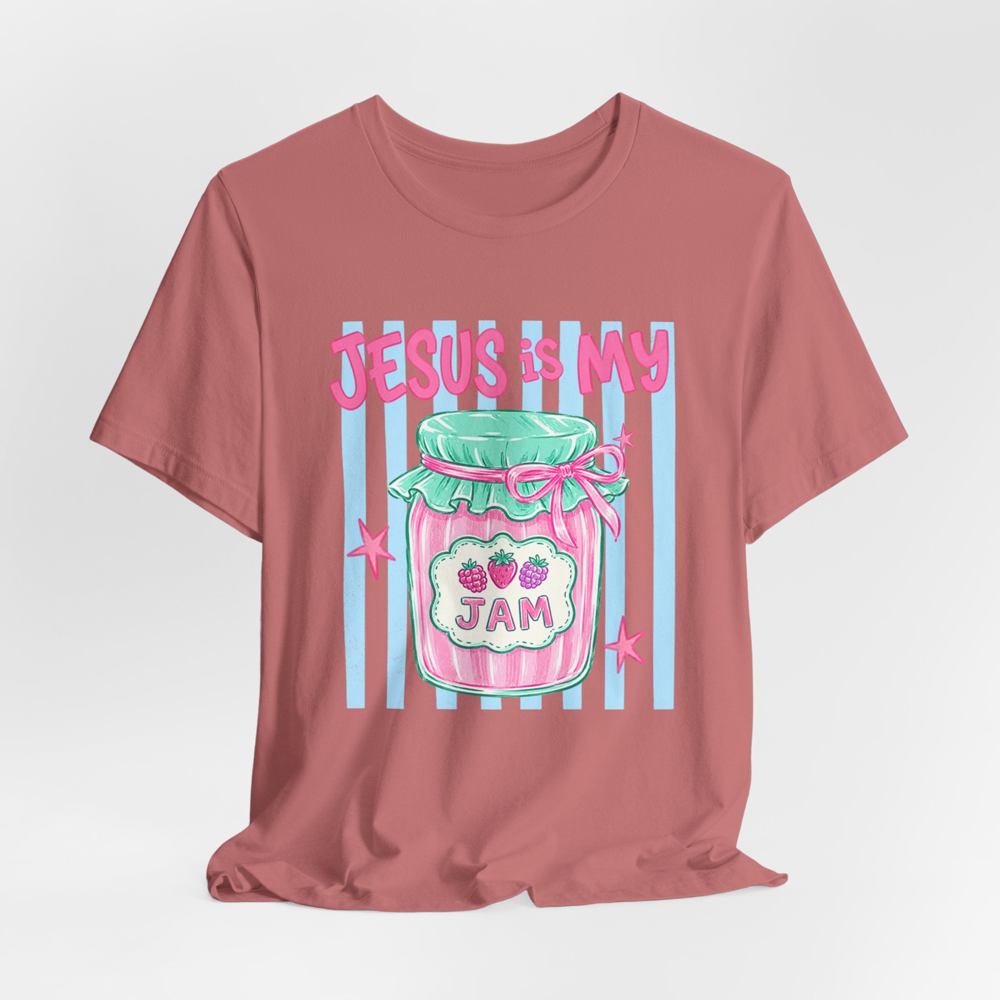 Jesus Is My Jam T-Shirt — Cute Pastel Christian Faith Tee
